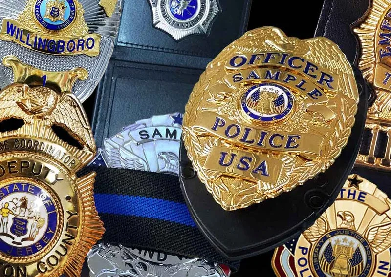 Sample badges for Officers